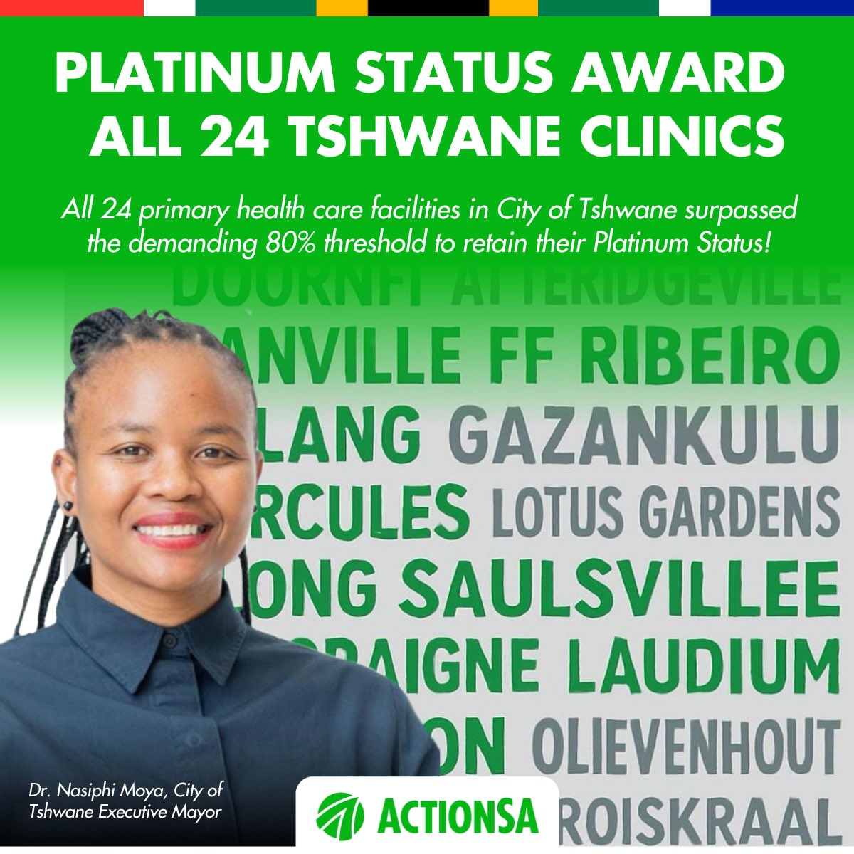 Platinum Status Clinics Pretoria 2025 - ActionSA Tshwane